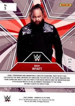 2023 Donruss Elite WWE - Star Status Orange #5 Bray Wyatt Back