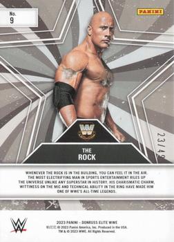 2023 Donruss Elite WWE - Star Status Orange #9 The Rock Back