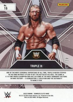 2023 Donruss Elite WWE - Star Status Orange #16 Triple H Back