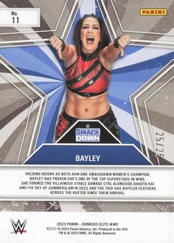 2023 Donruss Elite WWE - Star Status Teal #11 Bayley Back