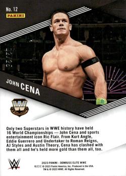 2023 Donruss Elite WWE - Spellbound Teal #12 John Cena Back