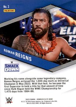 2023 Donruss Elite WWE - Spellbound Green #2 Roman Reigns Back