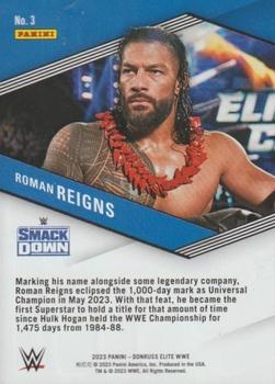 2023 Donruss Elite WWE - Spellbound Green #3 Roman Reigns Back