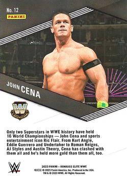 2023 Donruss Elite WWE - Spellbound Green #12 John Cena Back