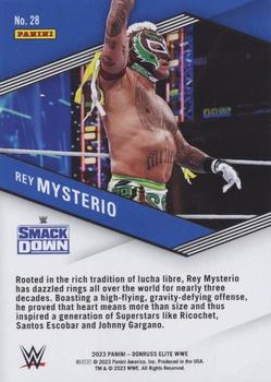 2023 Donruss Elite WWE - Spellbound Green #28 Rey Mysterio Back