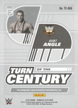 2023 Donruss Elite WWE - Turn of the Century Signatures #TC-KAG Kurt Angle Back
