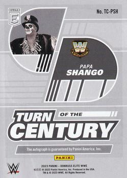 2023 Donruss Elite WWE - Turn of the Century Signatures #TC-PSH Papa Shango Back