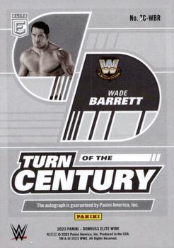 2023 Donruss Elite WWE - Turn of the Century Signatures #TC-WBR Wade Barrett Back