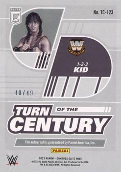 2023 Donruss Elite WWE - Turn of the Century Signatures Red #TC-123 1-2-3 Kid Back