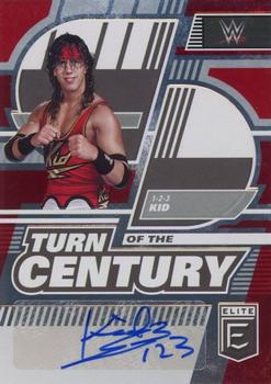 2023 Donruss Elite WWE - Turn of the Century Signatures Red #TC-123 1-2-3 Kid Front