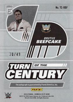 2023 Donruss Elite WWE - Turn of the Century Signatures Red #TC-BBF Brutus Beefcake Back