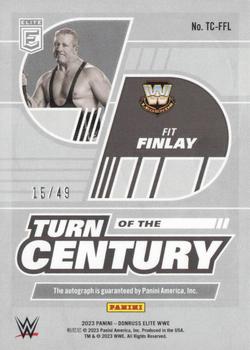 2023 Donruss Elite WWE - Turn of the Century Signatures Red #TC-FFL Fit Finlay Back
