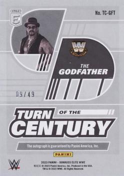 2023 Donruss Elite WWE - Turn of the Century Signatures Red #TC-GFT The Godfather Back