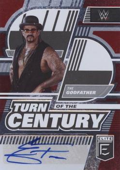 2023 Donruss Elite WWE - Turn of the Century Signatures Red #TC-GFT The Godfather Front