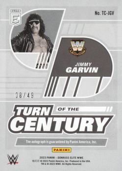 2023 Donruss Elite WWE - Turn of the Century Signatures Red #TC-JGV Jimmy Garvin Back