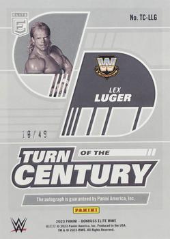 2023 Donruss Elite WWE - Turn of the Century Signatures Red #TC-LLG Lex Luger Back