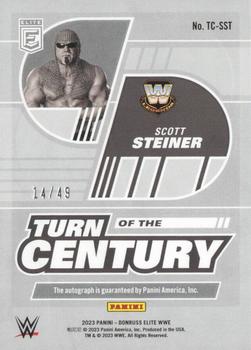 2023 Donruss Elite WWE - Turn of the Century Signatures Red #TC-SST Scott Steiner Back