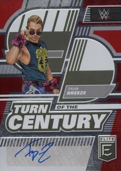 2023 Donruss Elite WWE - Turn of the Century Signatures Red #TC-TBZ Tyler Breeze Front