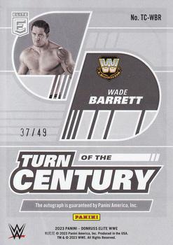 2023 Donruss Elite WWE - Turn of the Century Signatures Red #TC-WBR Wade Barrett Back