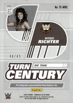 2023 Donruss Elite WWE - Turn of the Century Signatures Red #TC-WRC Wendi Richter Back