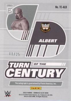 2023 Donruss Elite WWE - Turn of the Century Signatures Blue #TC-ALB Albert Back