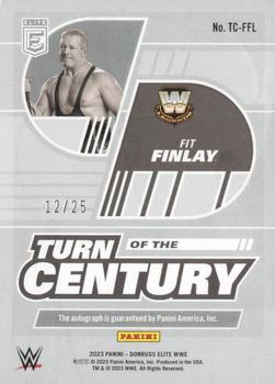 2023 Donruss Elite WWE - Turn of the Century Signatures Blue #TC-FFL Fit Finlay Back