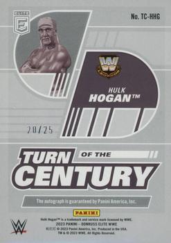 2023 Donruss Elite WWE - Turn of the Century Signatures Blue #TC-HHG Hulk Hogan Back