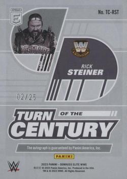 2023 Donruss Elite WWE - Turn of the Century Signatures Blue #TC-RST Rick Steiner Back