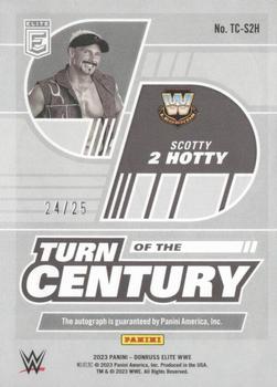 2023 Donruss Elite WWE - Turn of the Century Signatures Blue #TC-S2H Scotty 2 Hotty Back