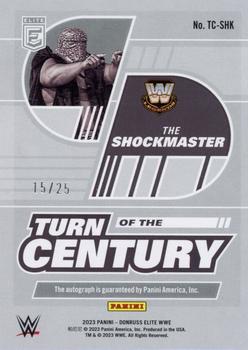 2023 Donruss Elite WWE - Turn of the Century Signatures Blue #TC-SHK The Shockmaster Back