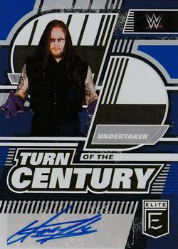 2023 Donruss Elite WWE - Turn of the Century Signatures Blue #TC-UND Undertaker Front