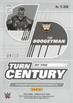 2023 Donruss Elite WWE - Turn of the Century Signatures Gold #TC-BGM The Boogeyman Back