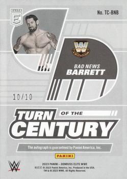 2023 Donruss Elite WWE - Turn of the Century Signatures Gold #TC-BNB Bad News Barrett Back
