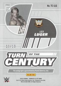 2023 Donruss Elite WWE - Turn of the Century Signatures Gold #TC-LLG Lex Luger Back