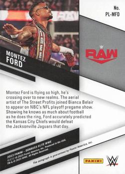 2023 Donruss Elite WWE - Pen Pals #PL-MFD Montez Ford Back