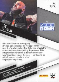 2023 Donruss Elite WWE - Pen Pals #PL-TDL Top Dolla Back