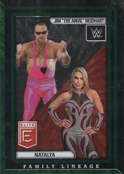 2023 Donruss Elite WWE - Family Lineage Green #2 Natalya / Jim 