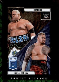 2023 Donruss Elite WWE - Family Lineage Green #5 Rikishi / Solo Sikoa Front