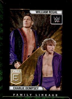 2023 Donruss Elite WWE - Family Lineage Green #8 Charlie Dempsey / William Regal Front