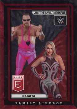 2023 Donruss Elite WWE - Family Lineage Red #2 Natalya / Jim 