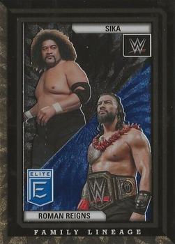 2023 Donruss Elite WWE - Family Lineage Gold #3 Roman Reigns / Sika Front