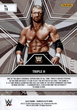2023 Donruss Elite WWE - Star Status Red #16 Triple H Back