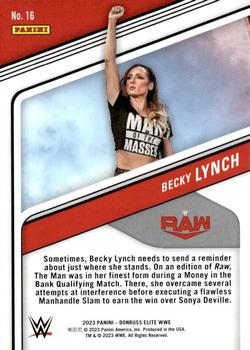 2023 Donruss Elite WWE - Red #16 Becky Lynch Back