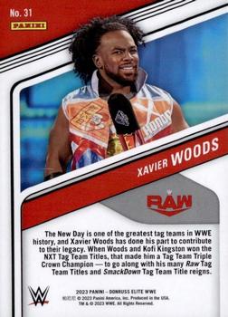 2023 Donruss Elite WWE - Red #31 Xavier Woods Back