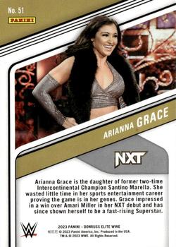 2023 Donruss Elite WWE - Red #51 Arianna Grace Back