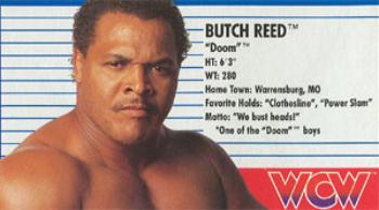1990-91 Galoob WCW Figure Cards #NNO Butch Reed Front