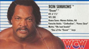 1990-91 Galoob WCW Figure Cards #NNO Ron Simmons Front