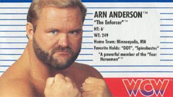 1990-91 Galoob WCW Figure Cards - UK Edition - English #NNO Arn Anderson Front