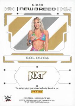 2023 Donruss Elite WWE - New Breed Autographs #NB-SRC Sol Ruca Back