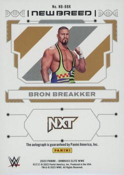 2023 Donruss Elite WWE - New Breed Autographs #NB-BBK Bron Breakker Back
